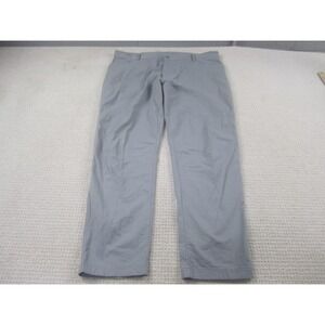 Adidas Pants Mens 40x32 Gray Stretch Chino Golf Casual Lightweight Lyocell Blend